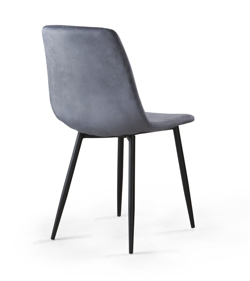 Sillas comedor terciopelo DENMARK - Pack 4 Uds.