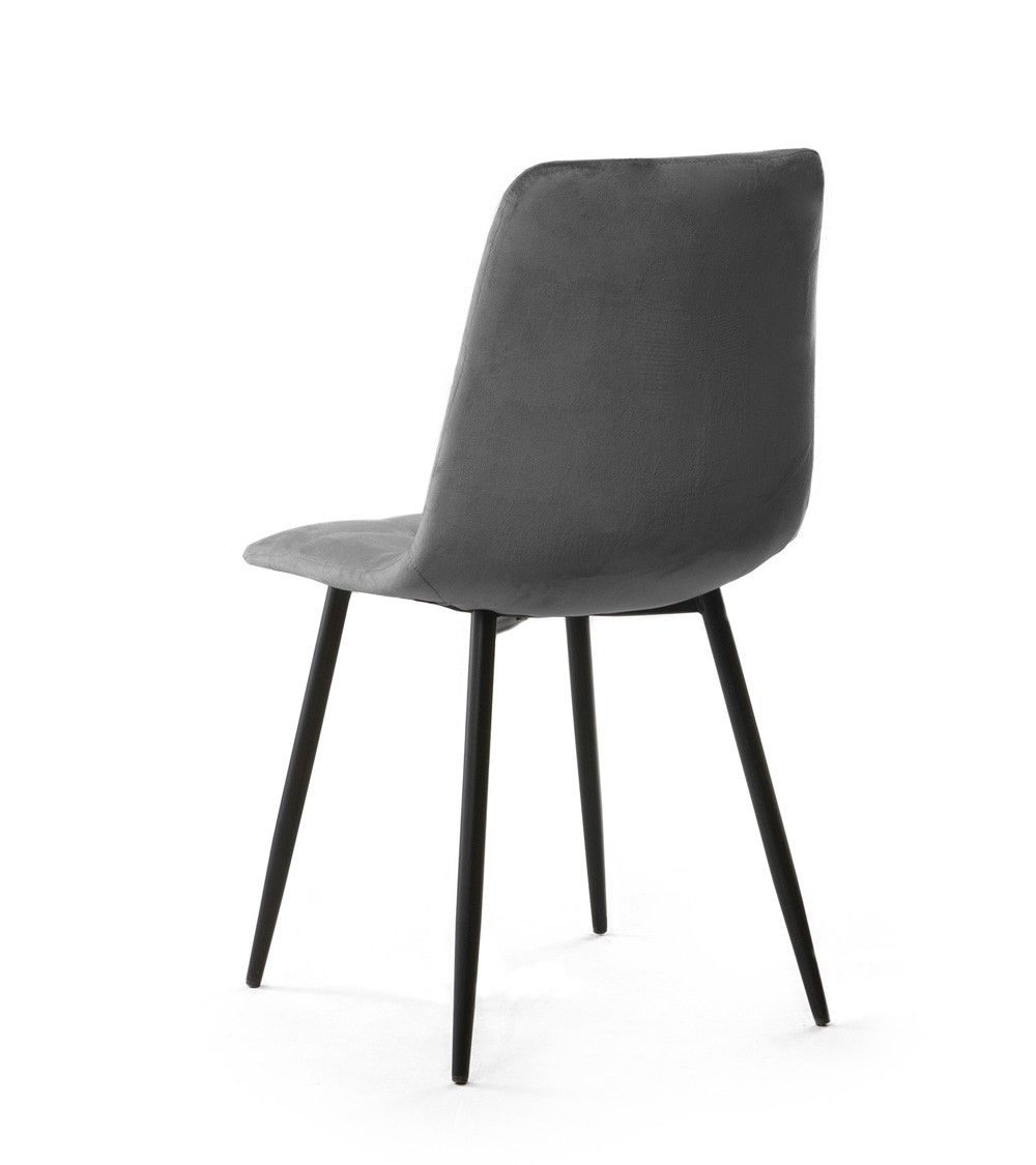 Pack de 4 sillas de comedor de terciopelo ASTRID Pack de 4 sillas de comedor de terciopelo ASTRID