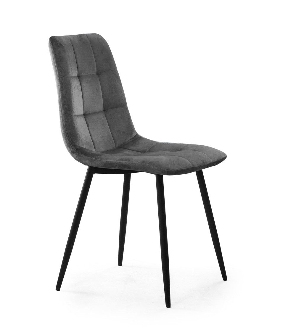 Pack de 4 sillas de comedor de terciopelo ASTRID Pack de 4 sillas de comedor de terciopelo ASTRID