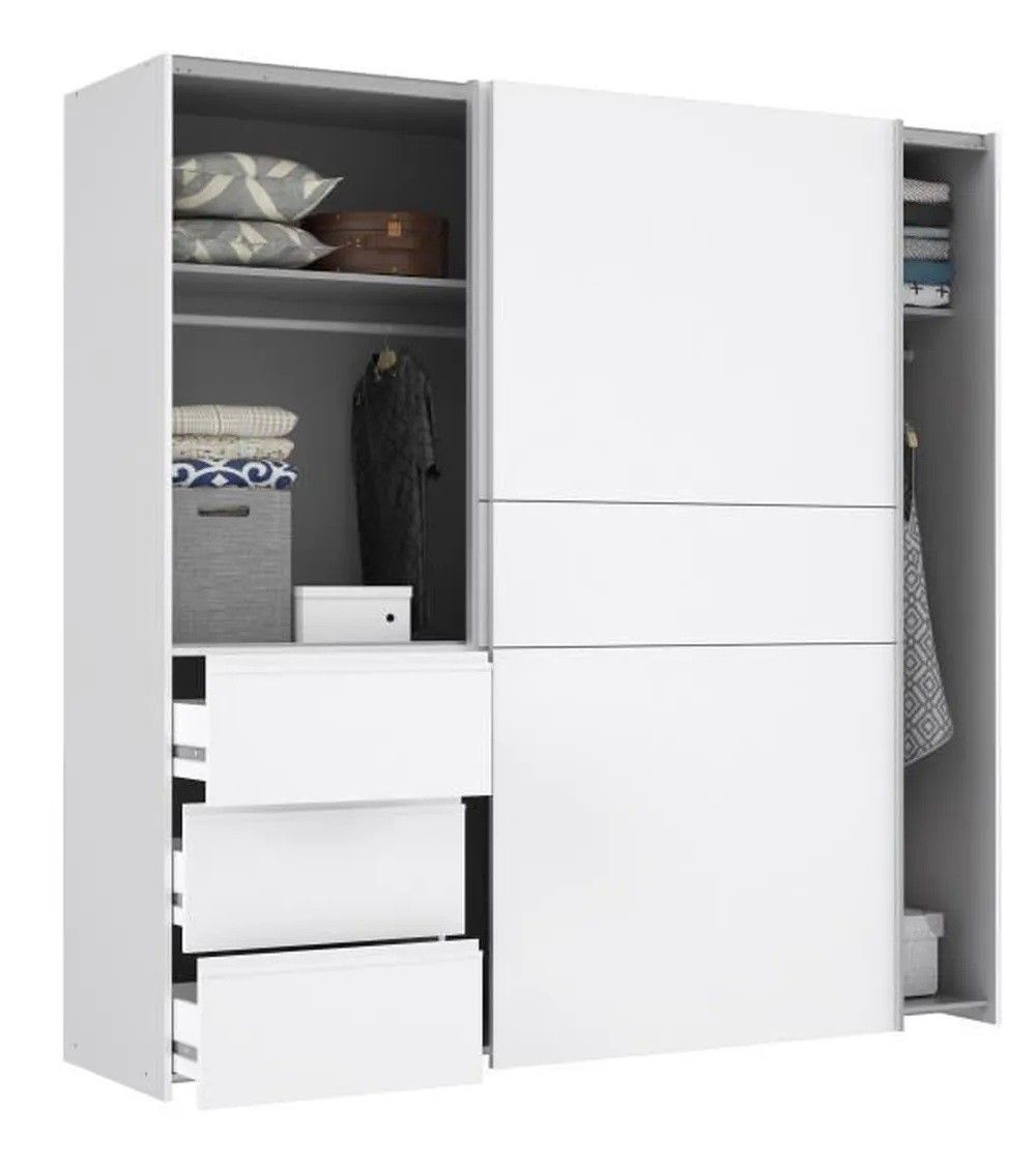 Armario ropero 170 cm puertas correderas + cajonera WINTER2