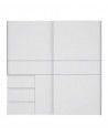 Armario ropero 170 cm puertas correderas + cajonera WINTER2
