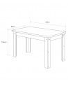 Mesa comedor fija 140 cm DORIAN