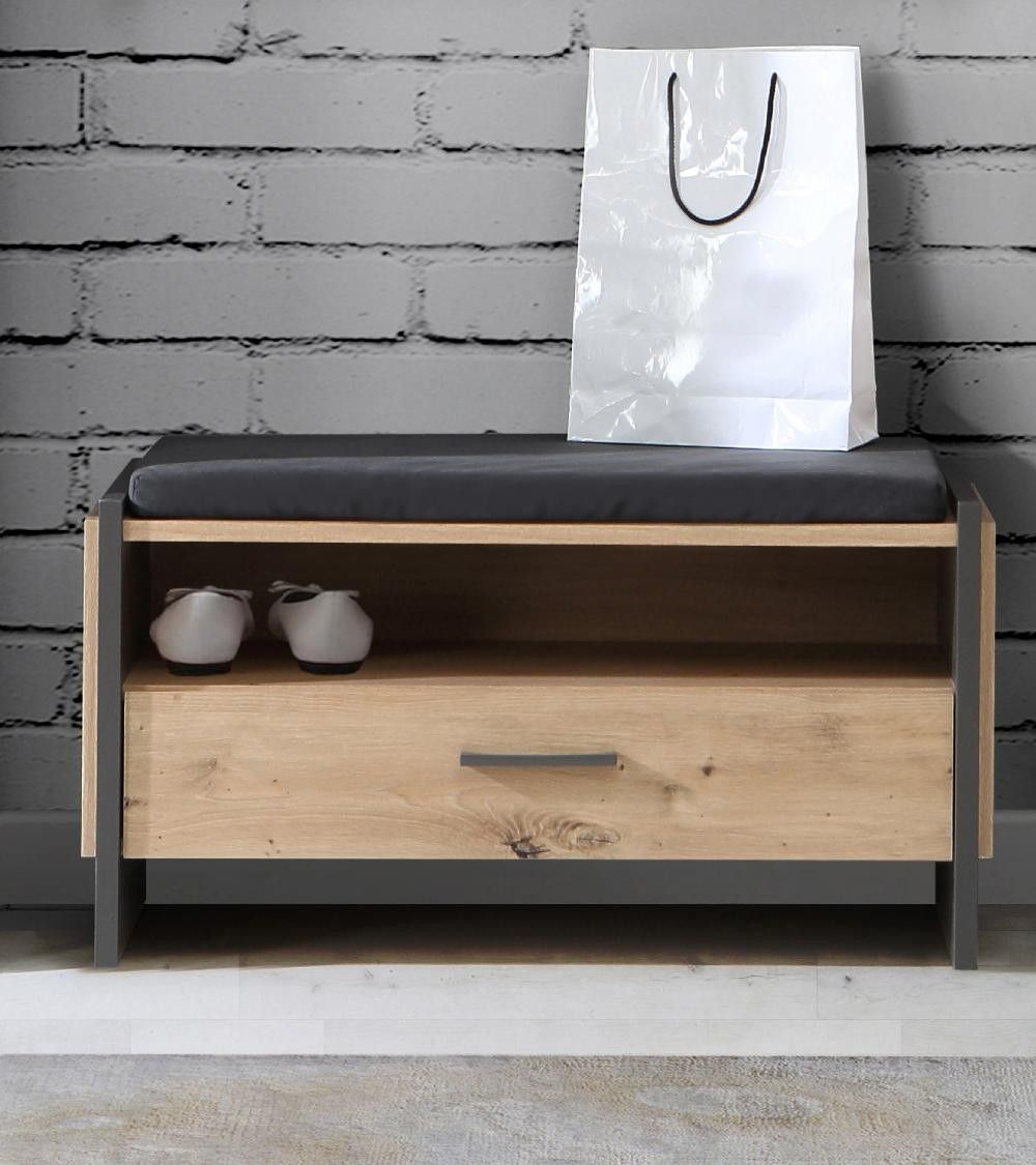 Banco recibidor FRANK de estilo industrial