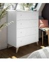 Cómoda 4 cajones blanca CANDY