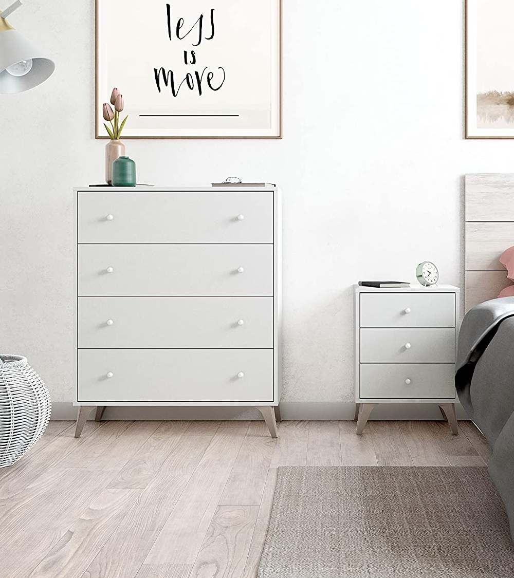 Cómoda 4 cajones blanca CANDY