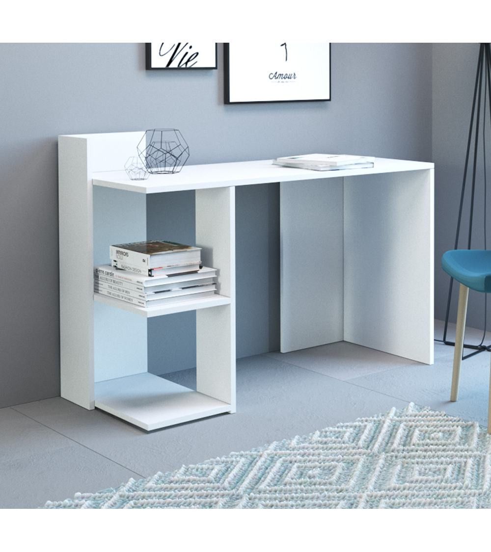 Mesa escritorio industrial con estantería TOKIO II