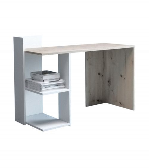 Mesa escritorio industrial con estantería TOKIO II