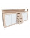 Mueble aparador LUANA 4 puertas 4 cajones