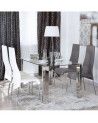 Mesa comedor rectangular cristal CANNES