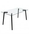 Mesa de comedor de cristal ESTOCOLMO | Don Tresillo