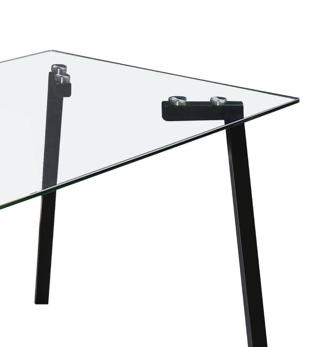Mesa de comedor de cristal ESTOCOLMO | Don Tresillo