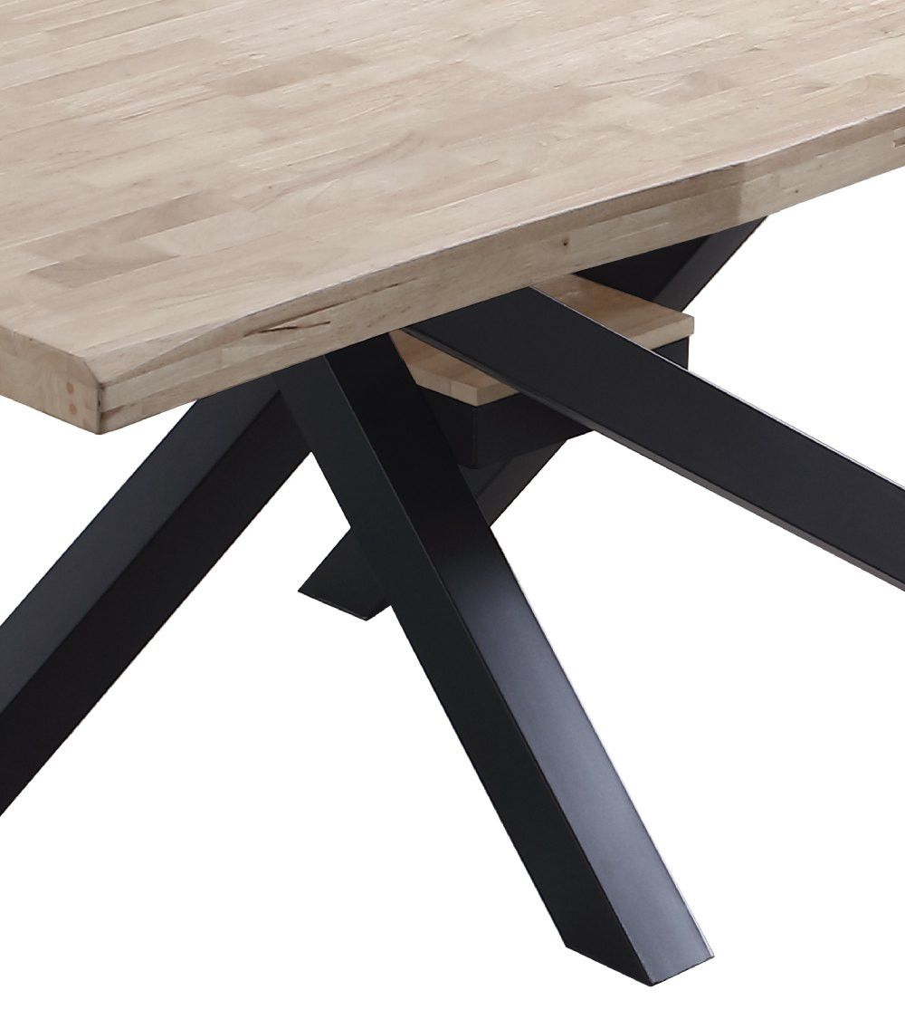 Mesa comedor industrial GAEL patas metal cruzadas