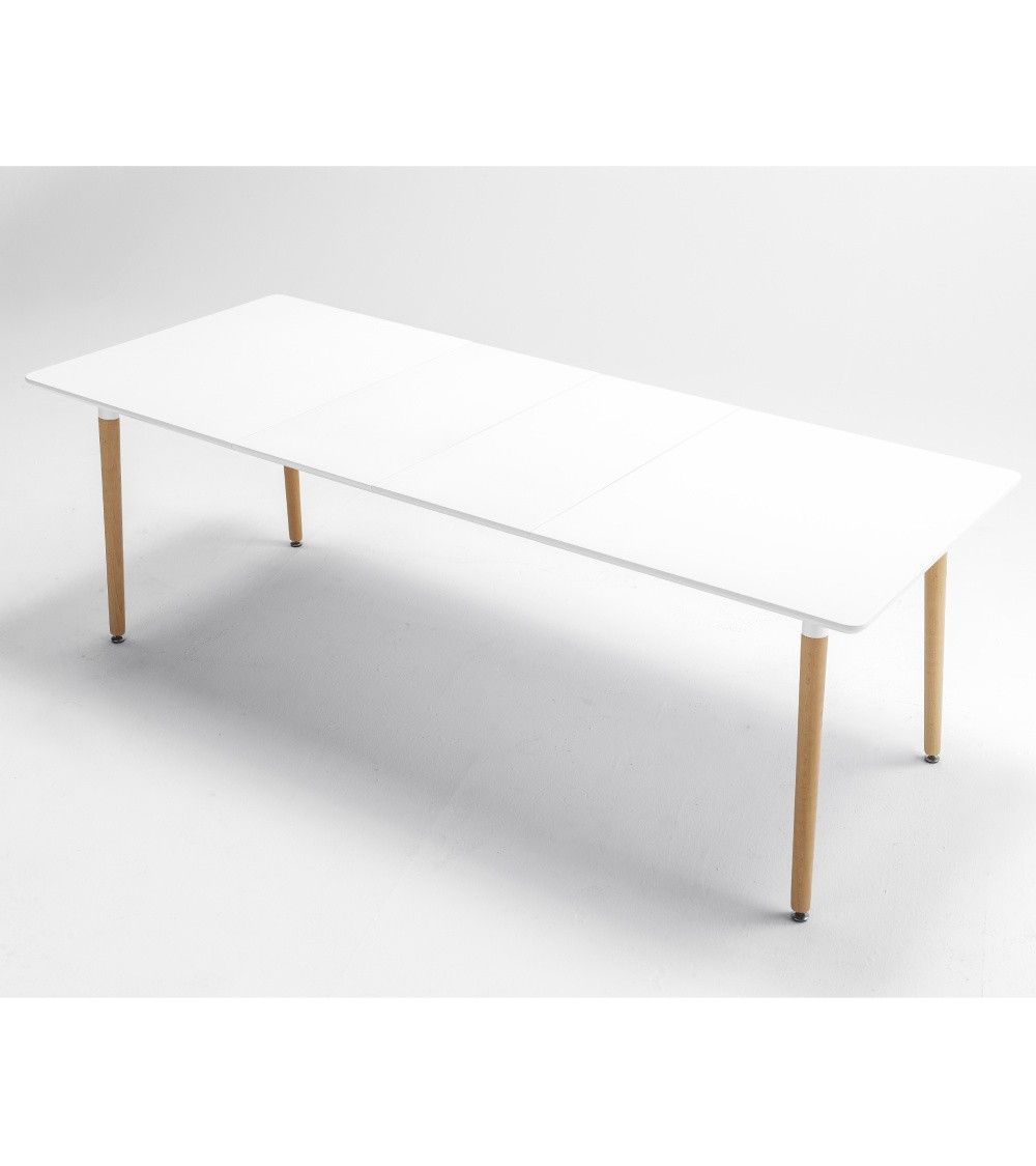 Mesa comedor extensible rectangular NÓRDICA