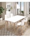 Mesa comedor extensible rectangular NÓRDICA