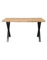 Mesa comedor industrial pata 'X' LINCOLN