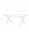 Mesa comedor industrial pata 'X' LINCOLN