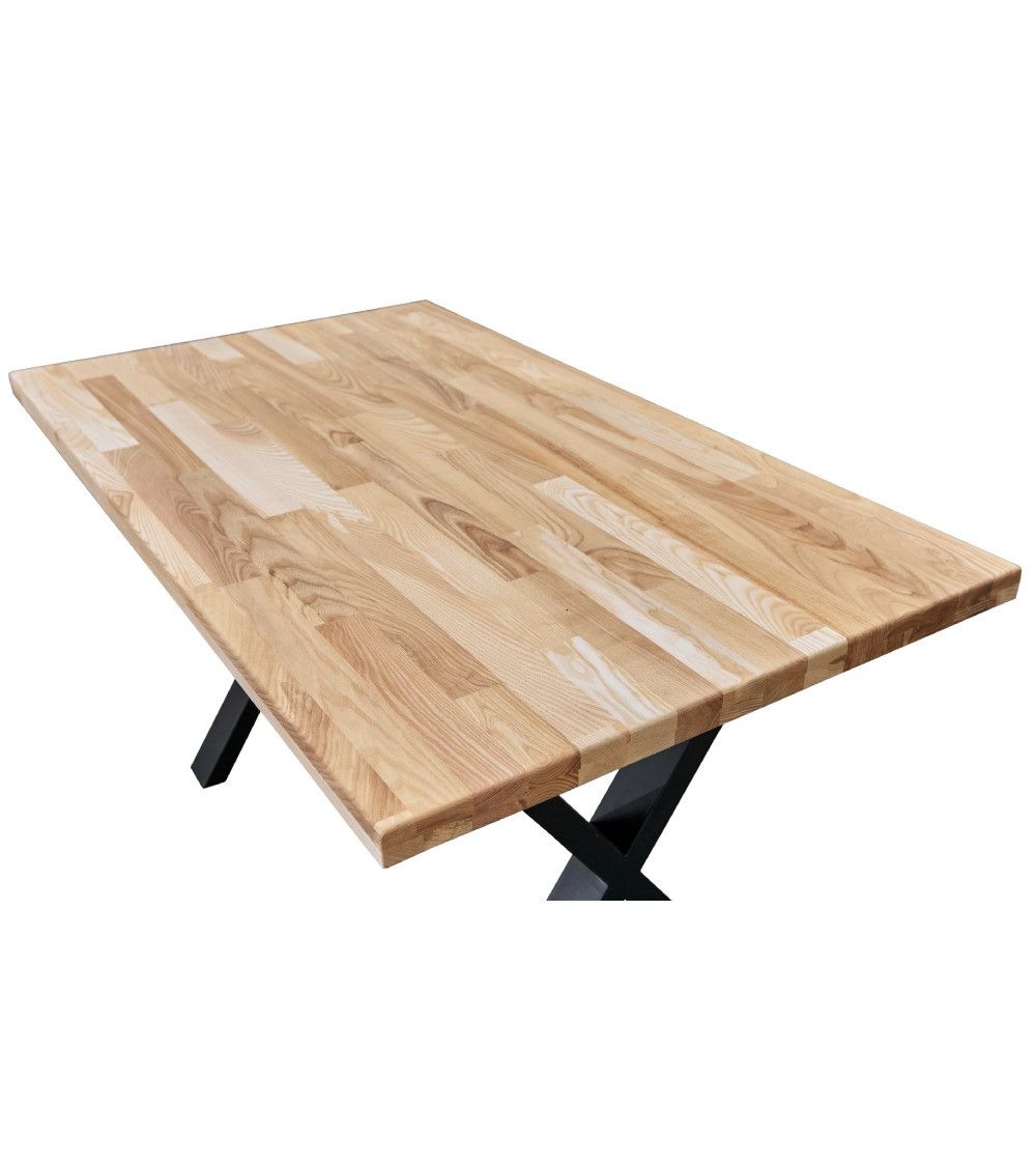 Mesa comedor industrial pata 'X' LINUS
