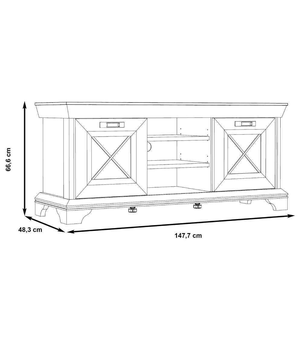 Mueble TV 150 cm ancho KAREN | Cambia Tus Muebles