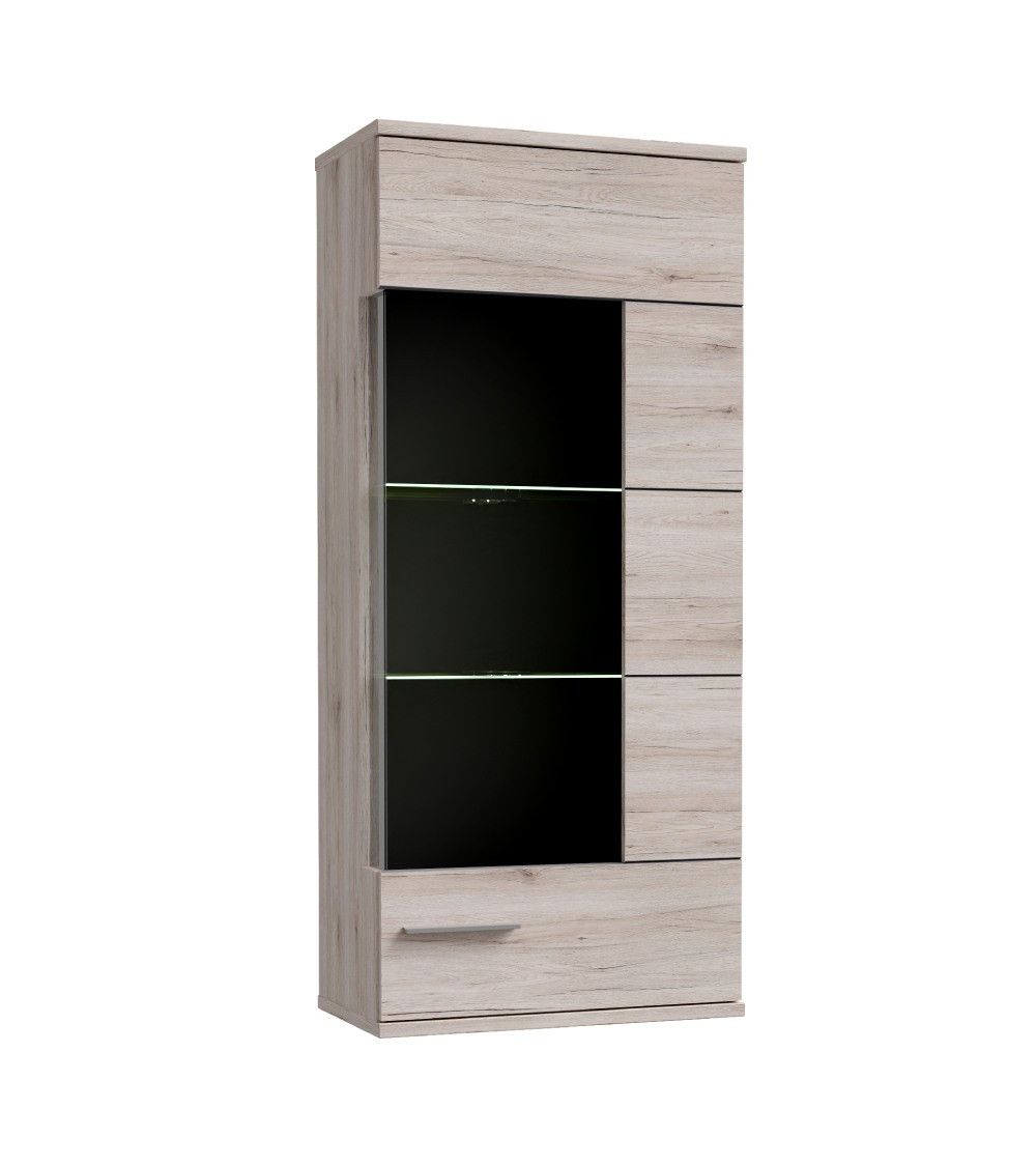 Mueble salón completo JADIEL en Roble Arena y Gris
