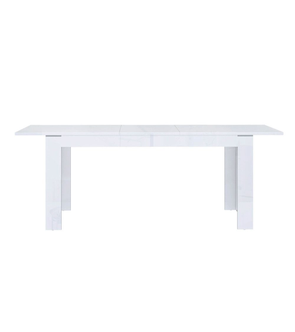 Mesa comedor extensible blanca SNOW