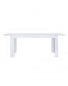 Mesa comedor extensible blanca SNOW