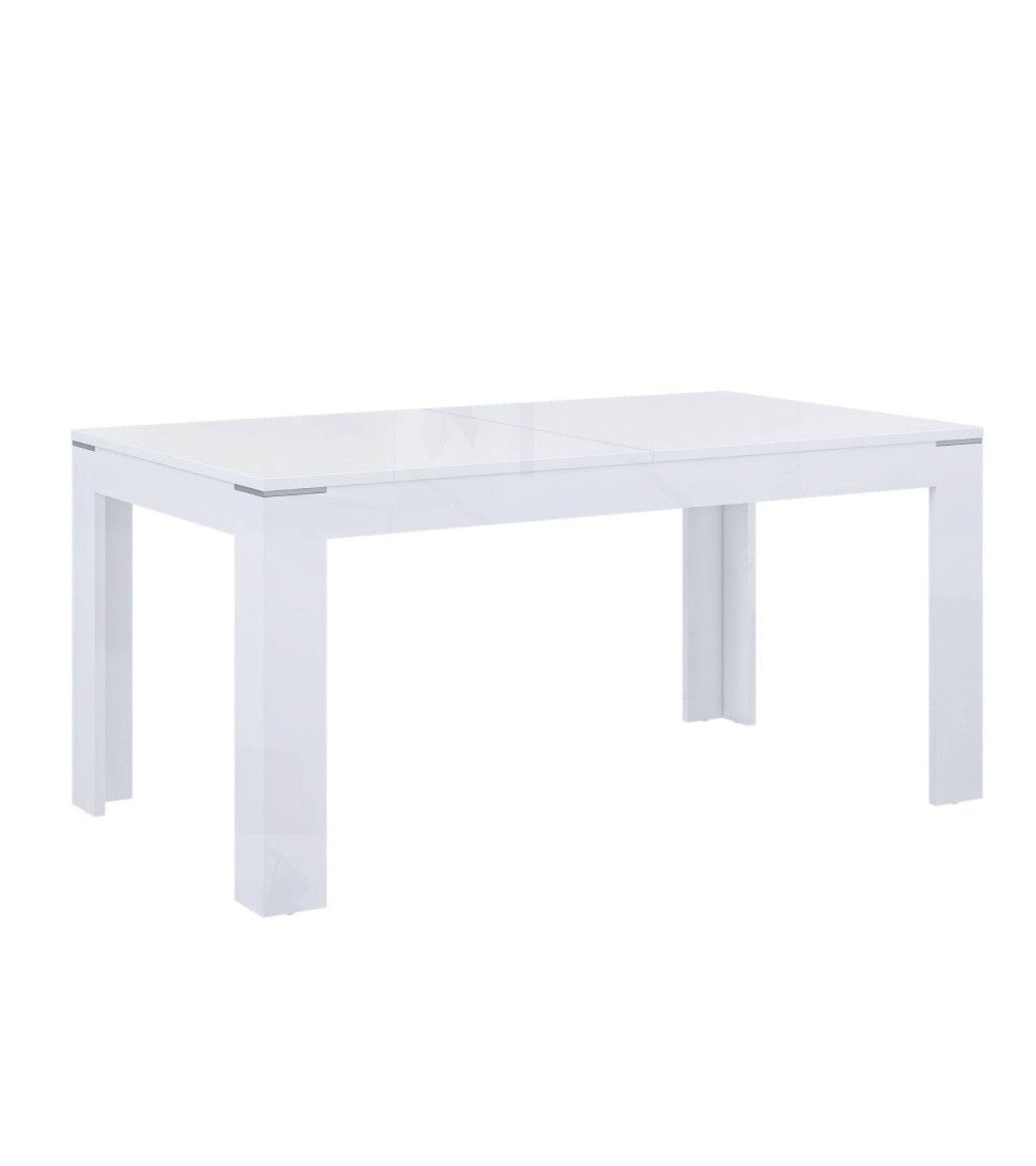 Mesa comedor extensible blanca SNOW