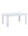 Mesa comedor extensible blanca SNOW