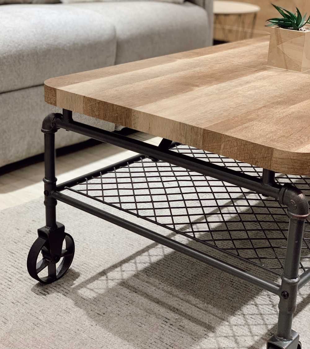 Mesa de centro Mateo - Mesa de centro rústica industrial