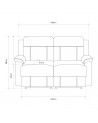 Sofá relax 2 plazas REIMON, sofá reclinable Sofá relax 2 plazas REIMON, sofá reclinable