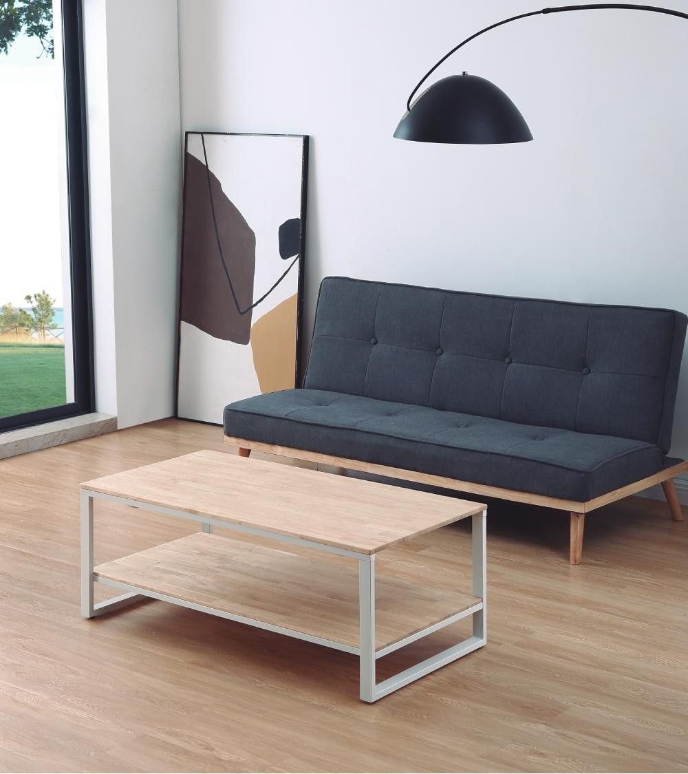 Mesa centro elevable estilo industrial JARED