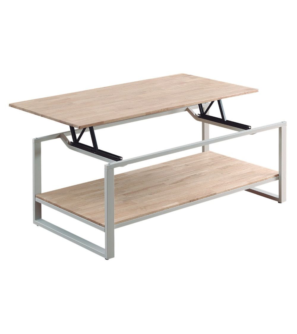 Mesa centro elevable estilo industrial JARED