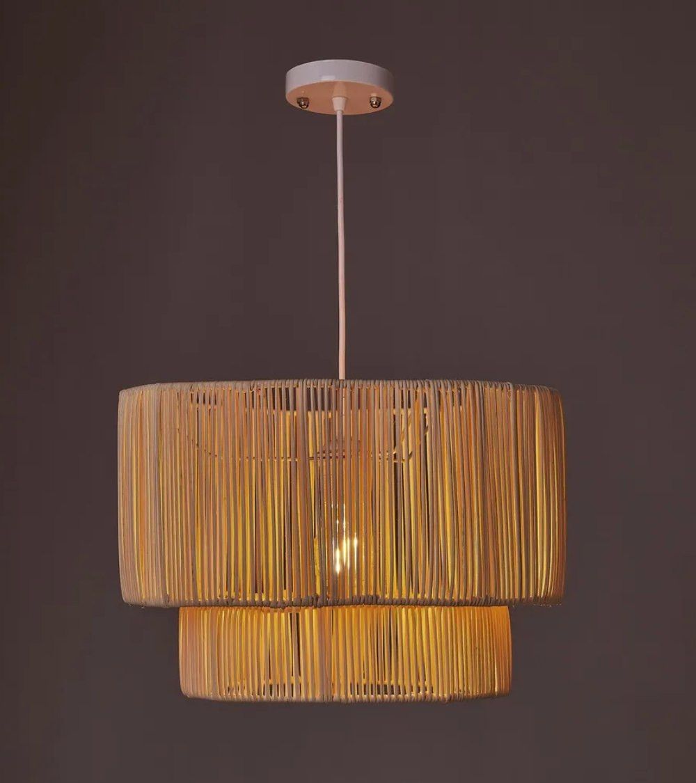 Lámpara de techo TEVA, diseño ratán | Don Tresillo