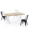 Mesa de comedor industrial DAREK pata X