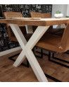 Mesa de comedor industrial DAREK pata X