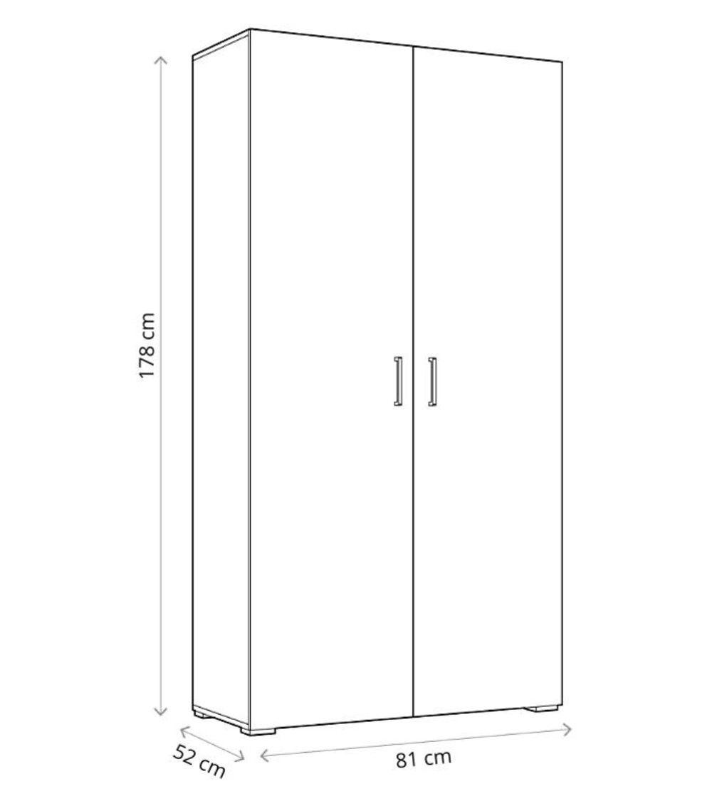 Armario 2 puertas abatibles KALEB