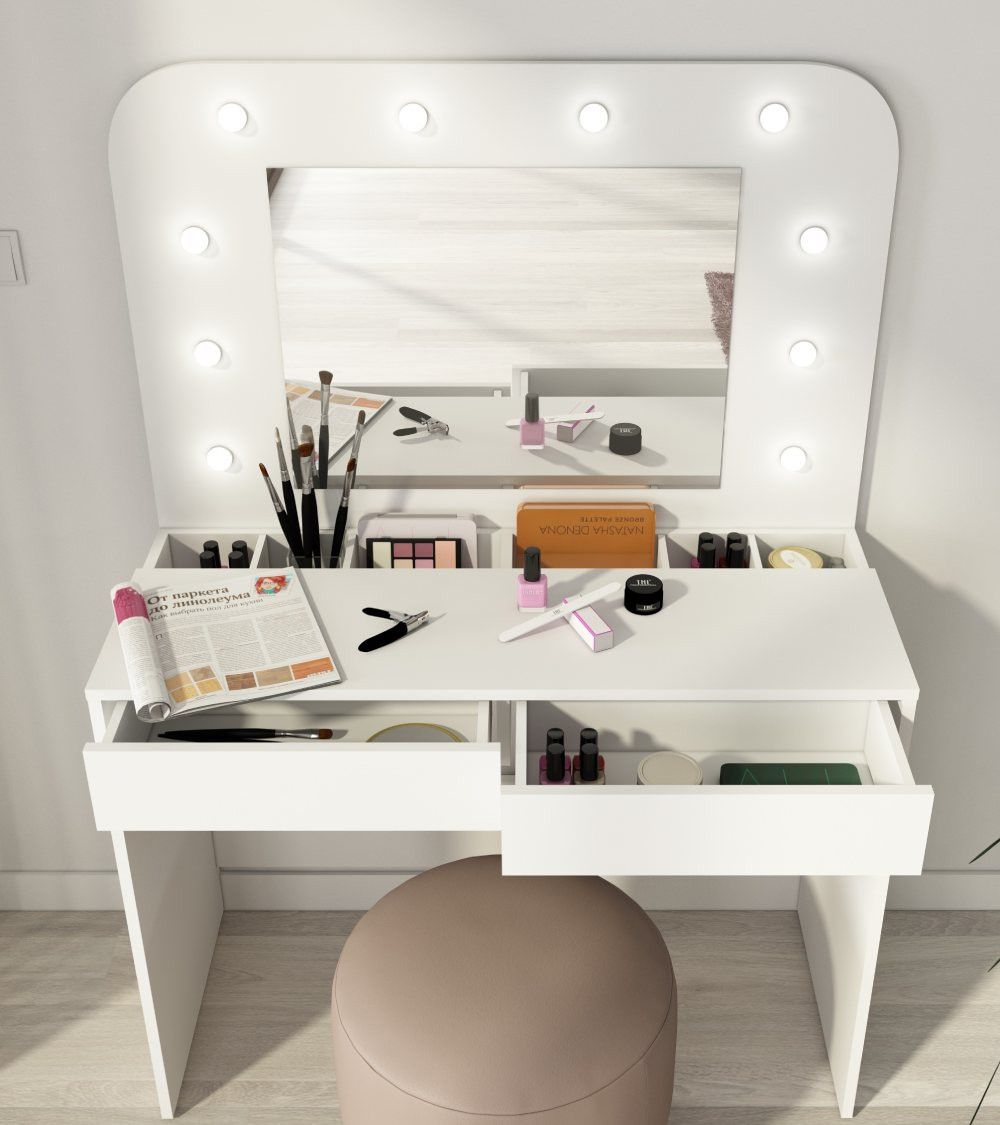 Mueble tocador con espejo HOLLY Mueble tocador con espejo HOLLY