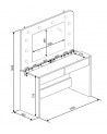 Mueble tocador con espejo HOLLY Mueble tocador con espejo HOLLY