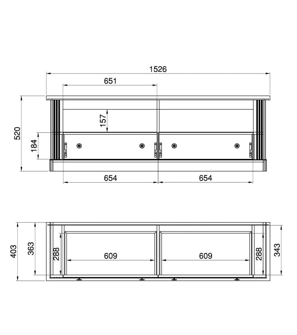 Mueble de TV blanco MARKLE