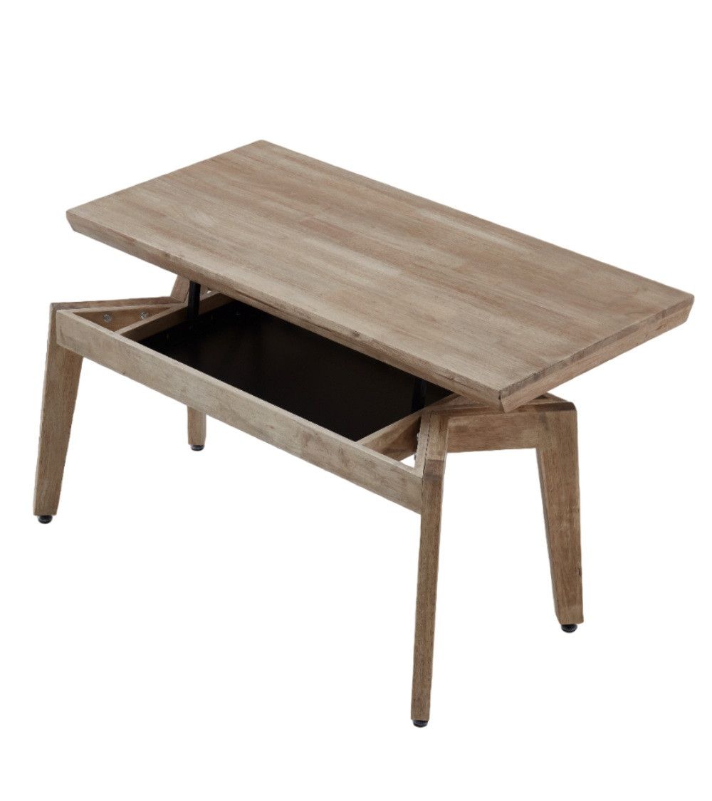 Mesa centro elevable de madera GALIA