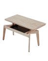 Mesa centro elevable de madera GALIA