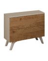 Mesita de noche 2 cajones LOREN