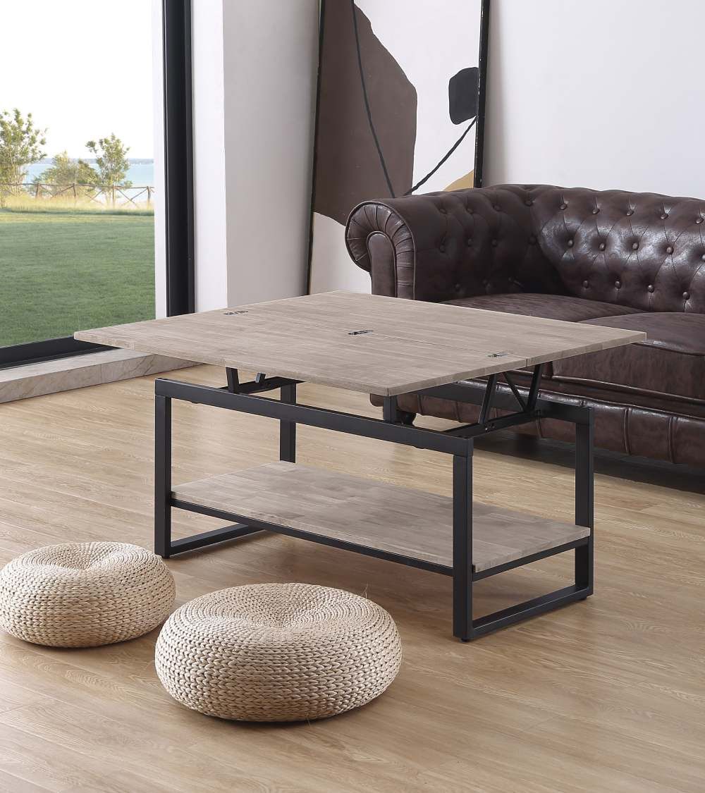 Mesa centro elevable extensible KARL | Cambia Tus Muebles