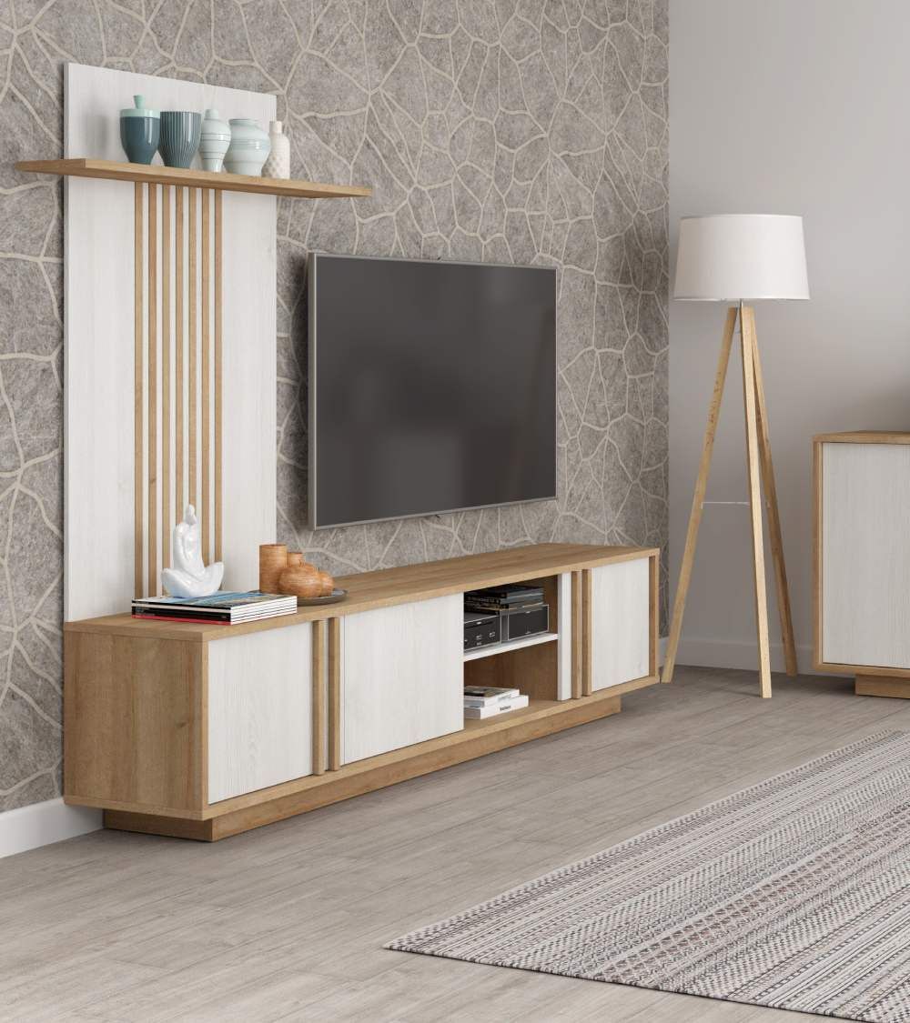 Mueble TV 220 cm SIGRID | Cambia Tus Muebles