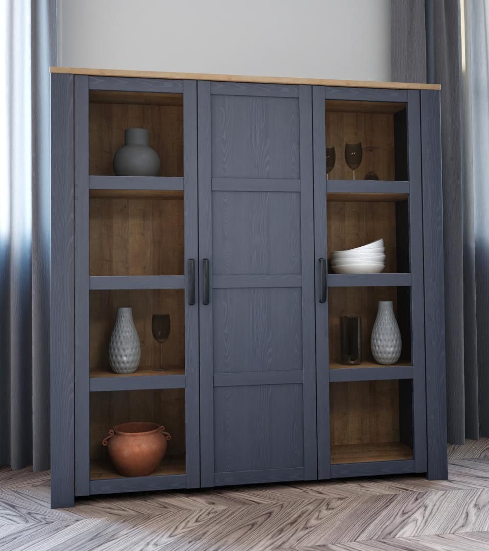 Vitrina alta 3 puertas ODIN