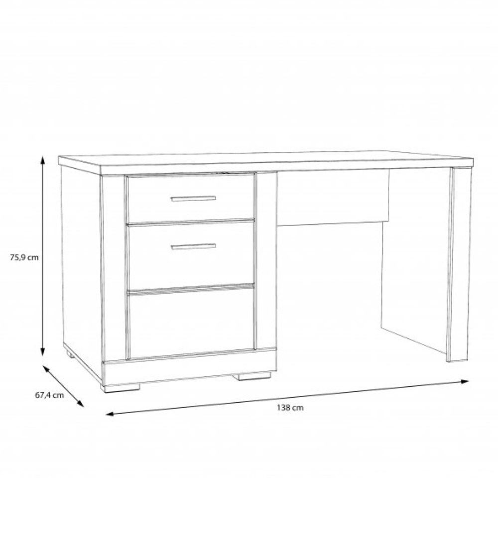 Mesa escritorio blanco SNOW