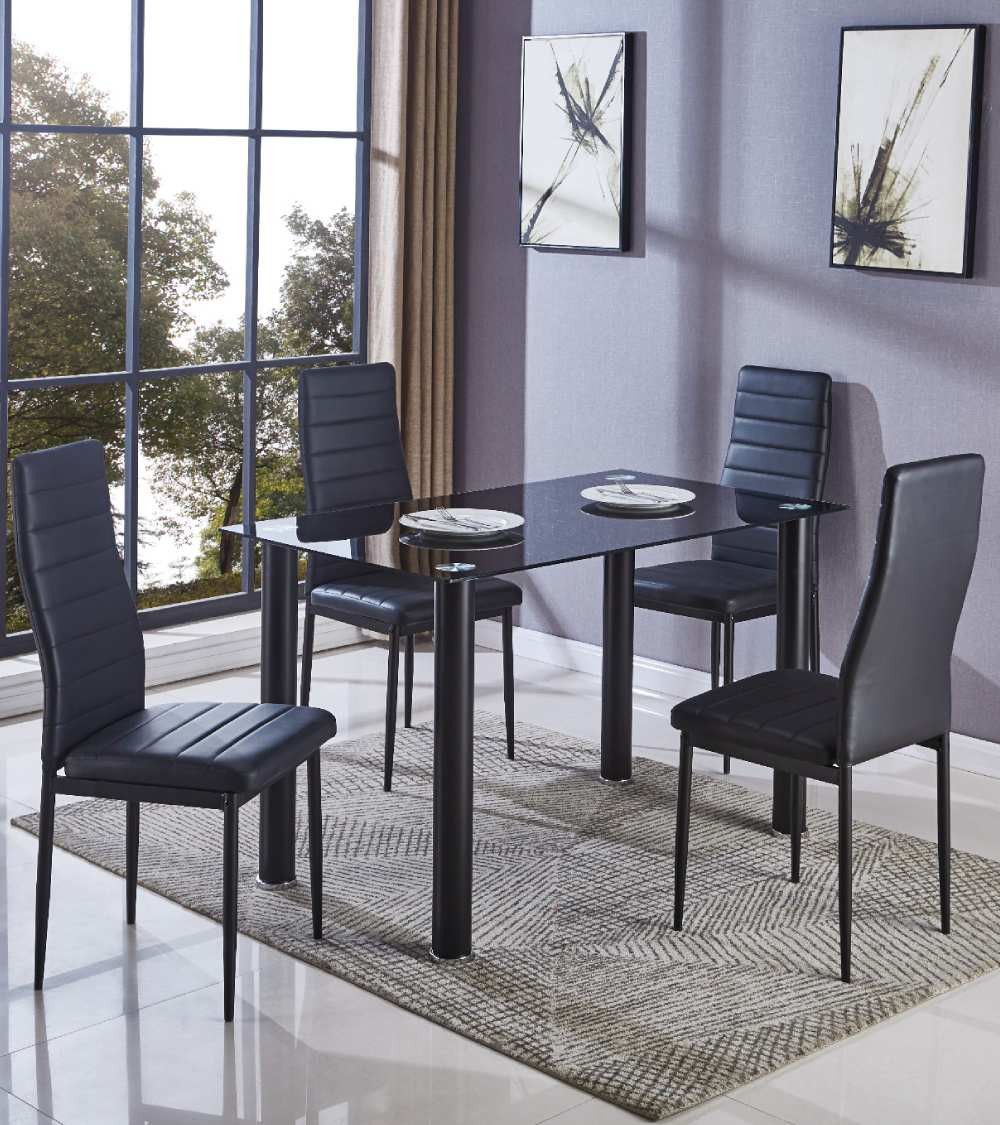 Mesa de cristal rectangular LEIDEN