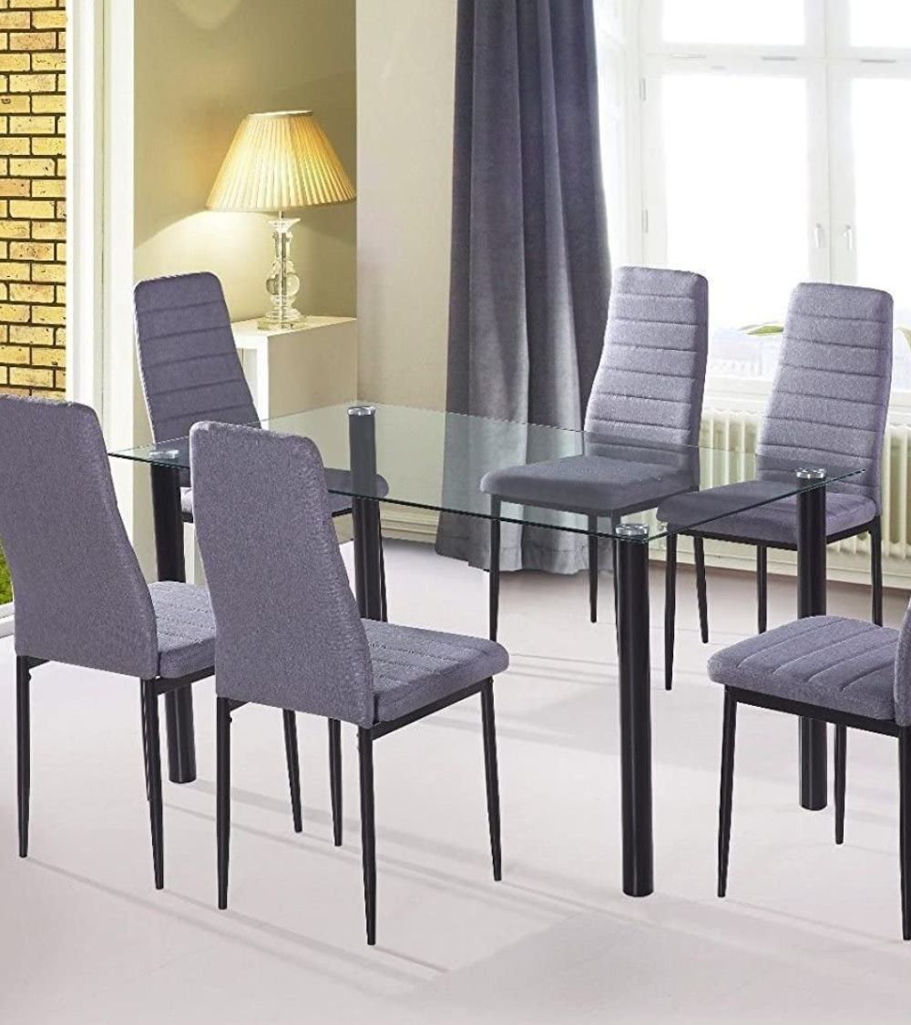 Mesa de cristal rectangular LEIDEN