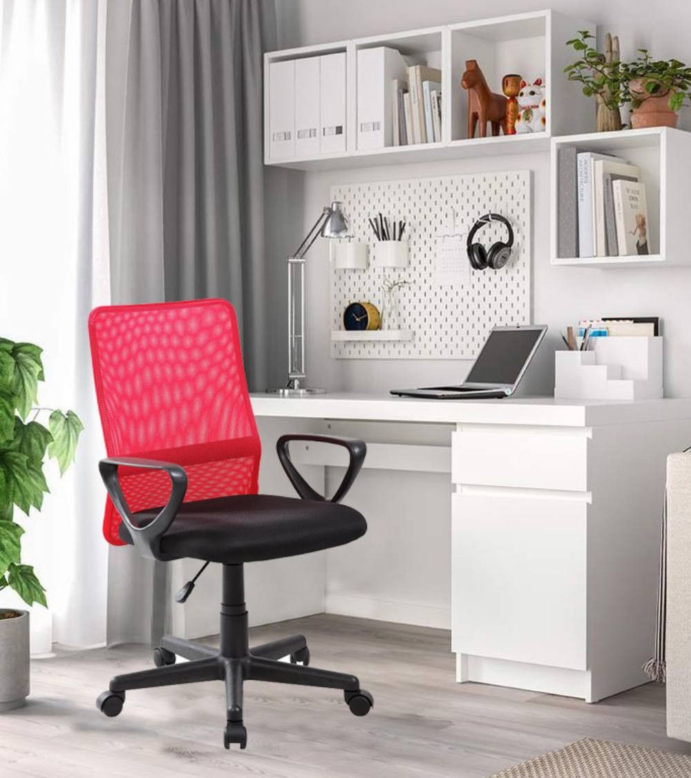 Silla de escritorio tapizada Maya, con tejido 3D