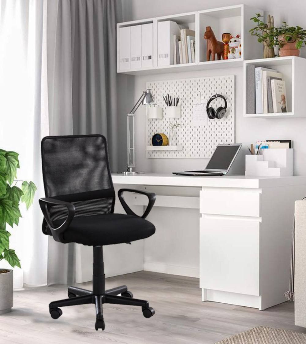 Silla de escritorio tapizada Maya, con tejido 3D