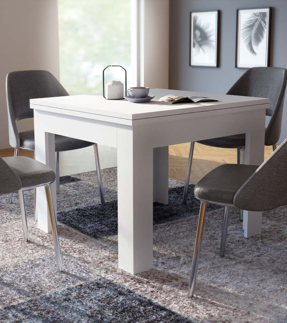Mesa de comedor cuadrada extensible LUTER
